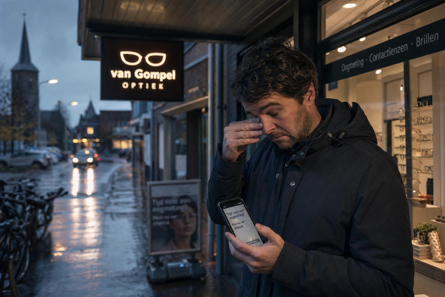 Oogtest apparatuur bij opticien