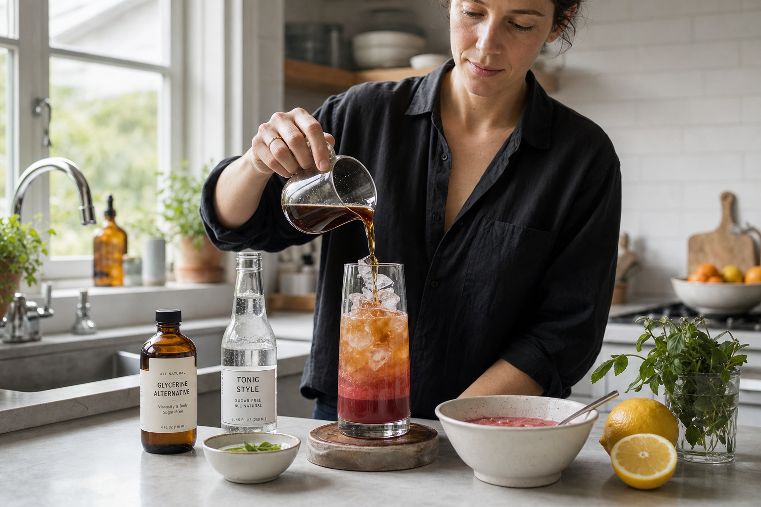 Mocktail met rijke textuur