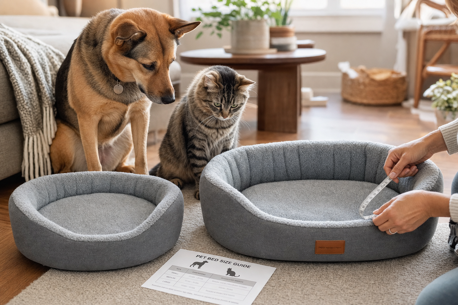 Hond en kat in verschillende maten huisdier manden